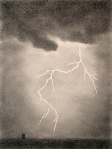 Charcoal drawing on paper by Karen S. Purdy