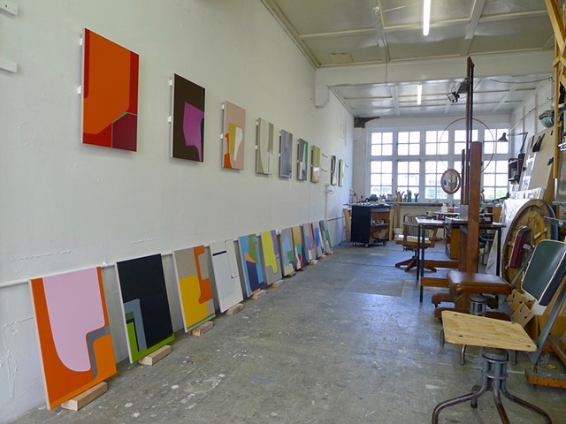 Studio - Sonder paintings ready to go
