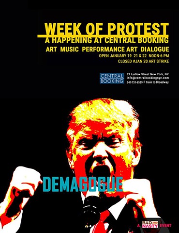 CENTRAL BOOKING GALLERY "week of protest"