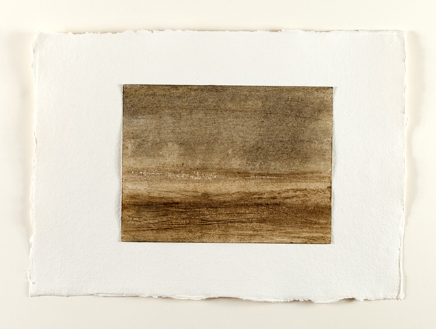 shore line, beeswax, mud, earth pigment