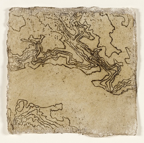  Topographical detail of the Stour in beeswax and mud