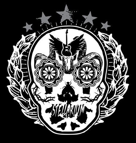 Stellarium Rorschach Skull Logo