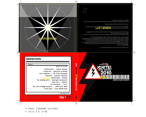 IGNITE! 2010 Compilation CD Digipak Layout & Design