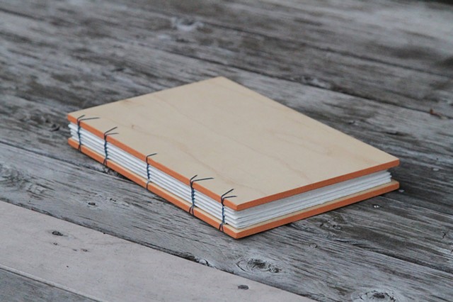 large notebook - apricot trim
