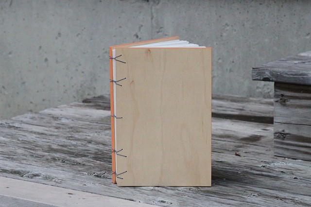 large notebook - apricot trim