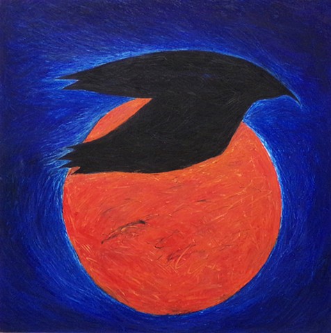 Red Moon and Bird