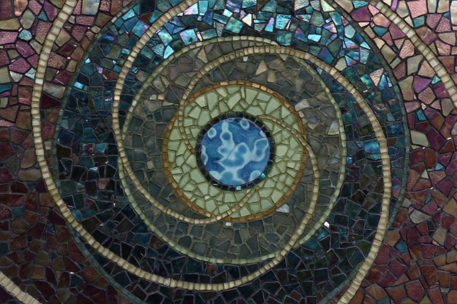 Music of the Spheres, David Chidgey, Mosaics, Universe, Planets, Spirals, Celestial, Clockwork