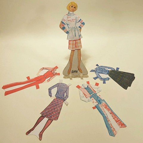 Textile History Paper Doll Barbie