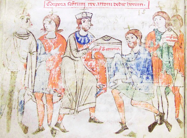 Research for Frassinoro Castle- Codice di Lucca original Illuminated Manuscript