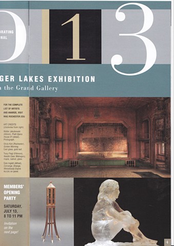 Memorial Art Gallery Articulate monthly magazine, where my sculpture "Golden Morning" is featured