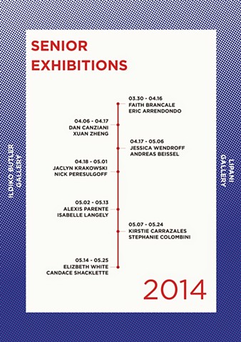 2014 Senior Exhibition Schedule