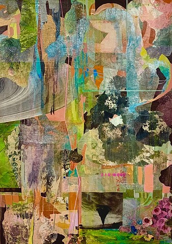 Carleen Sheehan, Cove Series (twister) 2019, acrylic, gouache, mixed media on canvas, 48 x 34 in.