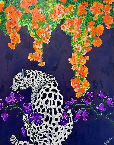 Reversed Five of Cups – Original Mixed Media Painting by Suzie Collins
