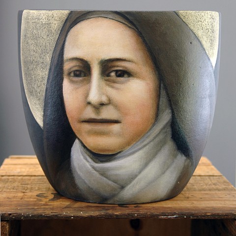 Catholic Saint Therese of Lisieux, Little Flower, Catholic Art, I Paint Saints
