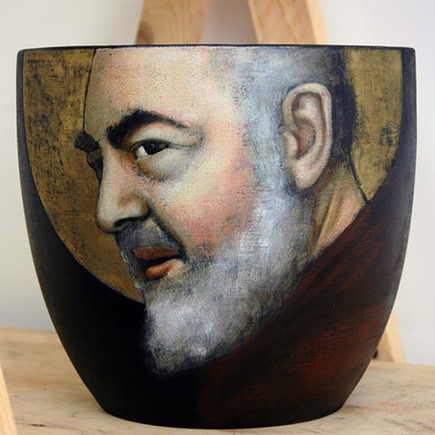Italian Catholic Saint Padre Pio, St. Pio of Pietrelcina, Catholic Art, I Paint Saints