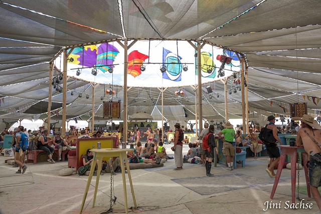 Burning Man 2016, Center Camp, Burning Man