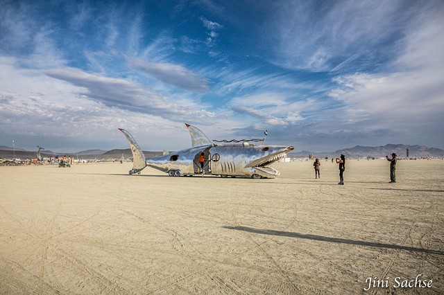 Burning Man 2016, Art Car, Land Shark, Shark, Burning Man, Playa