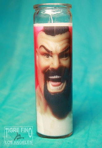 Pink Wrestler Candle