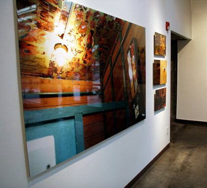 Installation view of Roosterfish in Open/Closed show at Advocate Gallery