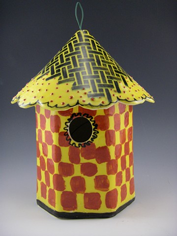 Birdhouses in clay