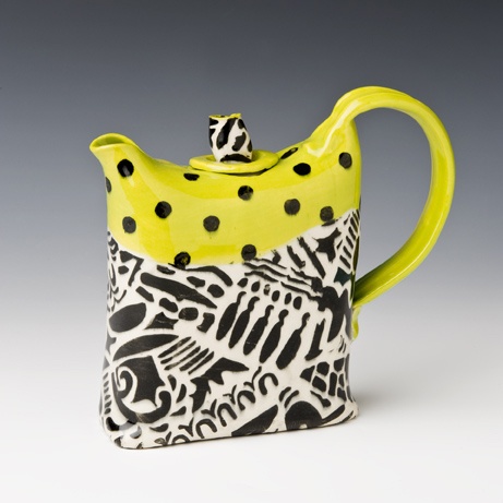 Af tex teapot series, yellow and black
