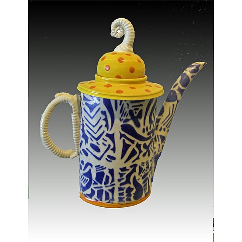 Af tex teapot, blue,,orange and yellow sold, but replicapble