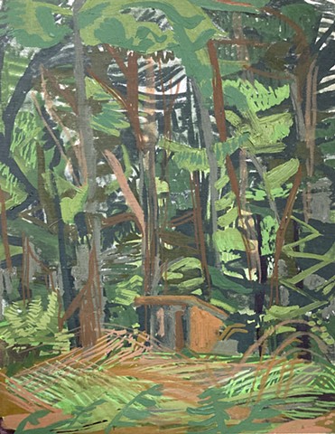 Cabin in field of Valerian