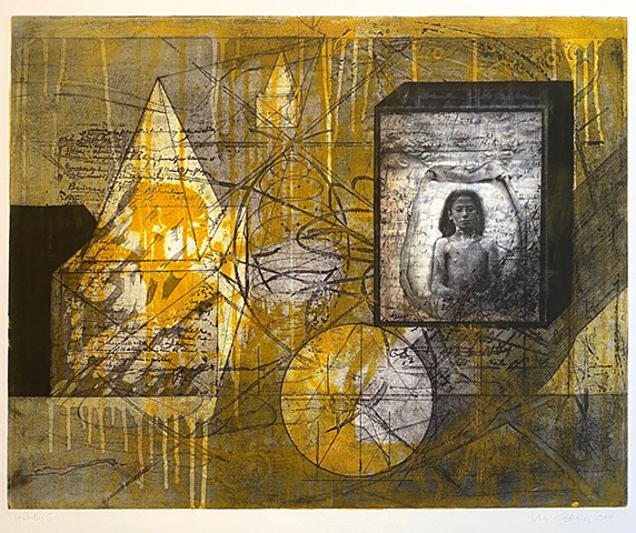 Habitus 1, the Journey Inside, etching and collagraph
