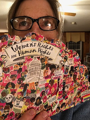 Women's Rights Fan - gift from Barbara Stone