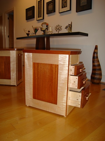  custom end tables with drawers and tray tables