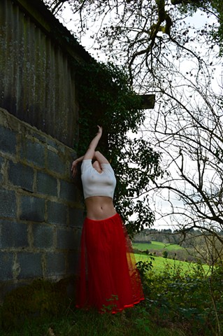 Robyn LeRoy-Evans photography artist art 2013 Wales red skirt