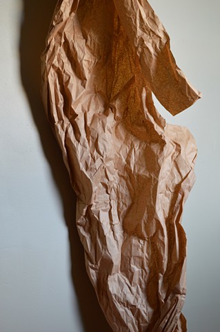 photograph of close-up of brown paper by Robyn LeRoy-Evans