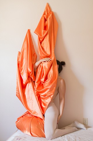 robyn leroy-evans artist motherhood art new orleans photography sculpture installation fabric drapery a growing dance 