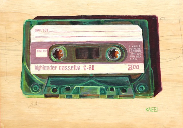 3M Green Blank Cassette Tape