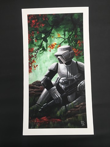 Star Wars art- stormtrooper print 