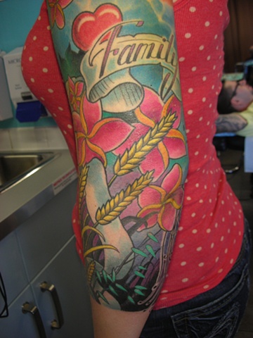 Tattoo-colour sleeve 