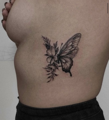 butterfly tattoo Strange World Tattoo Calgary Alberta Canada