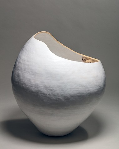 coil-built ceramic earthenware sculpture