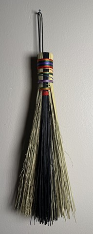 Rainbow Skunk Hawk Tail (shortie) - for light sweeping