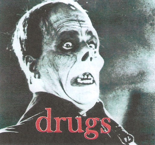 Lon Cheney, drugs, drug addiction, horror movie