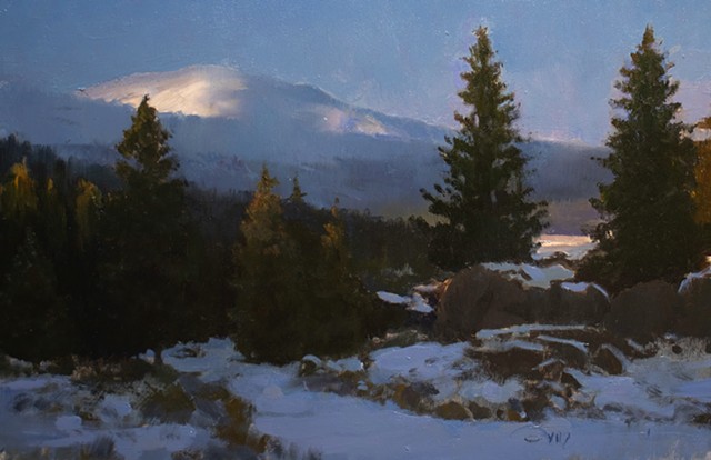 Devin Michael Roberts artwork snow winter paintings landscape 