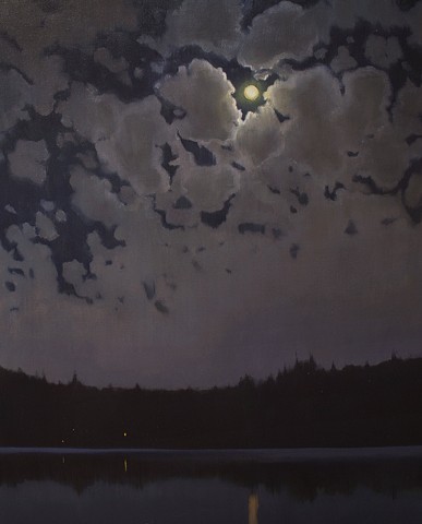 Devin Michael Roberts Art Paintings Artist Nocturne Moon 