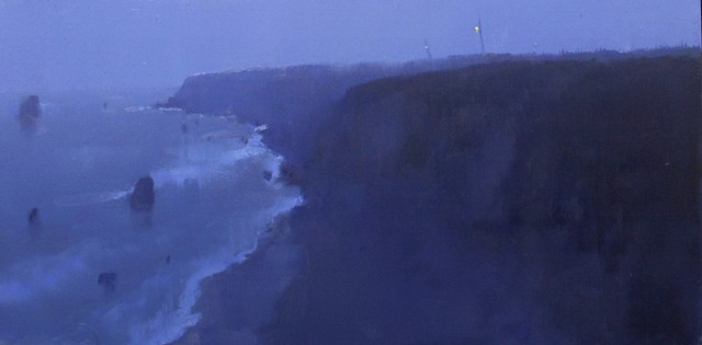 Devin Roberts Art Artist Paintings Nocturne Bodega Bay pacific coast 