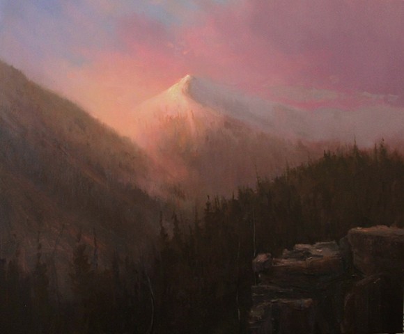 Devin Michael Roberts Artist Painter Sunset Mountains 