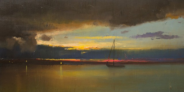 Devin Michael Roberts Art Paintings Sunset Nocturne 