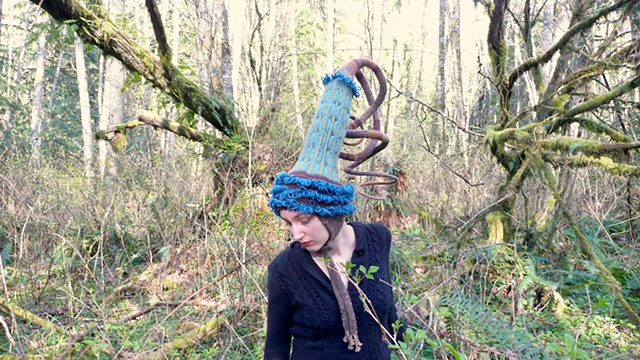 Nature Drag Forest Installation:  Seastarlet Party Hat
