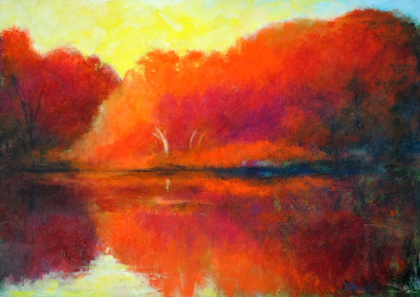Red Autumn, oil, 36x54