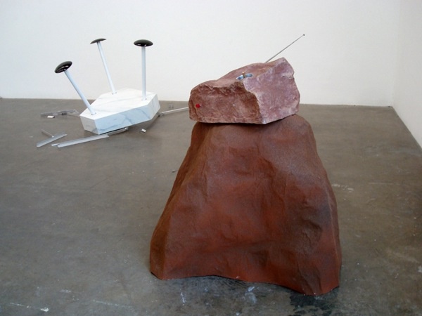 remote controlled boulder contemporary sculpture klutch stanaway faux rock stone fake