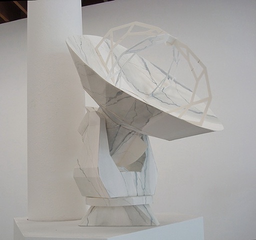 contemporary art paper sculpture "faux marble" ALMA satellite klutch stanaway 