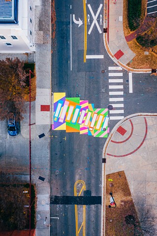 Snapping! 
Durham, NC 
Intersection of Blackwell St and Vivian St in front of DPAC 
2019 

Commissioned by Durham Arts Council for City of Durham and funded by the NEA, NC Arts Council and additional public/ private partners.

photo: Estlin Haiss
